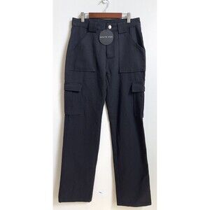 NWT White Fox Someone To You Cargo Pants Heavy Denim Black Jeans Women’s Size S